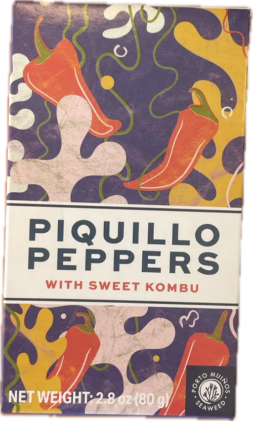 Piquillo peppers with sweet kombu tin