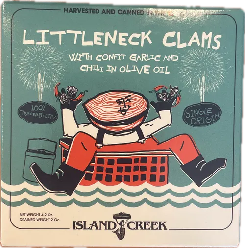 Littleneck clams tin