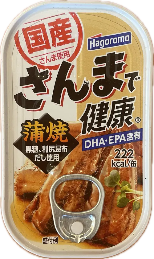 Japanese saury kabayaki tin